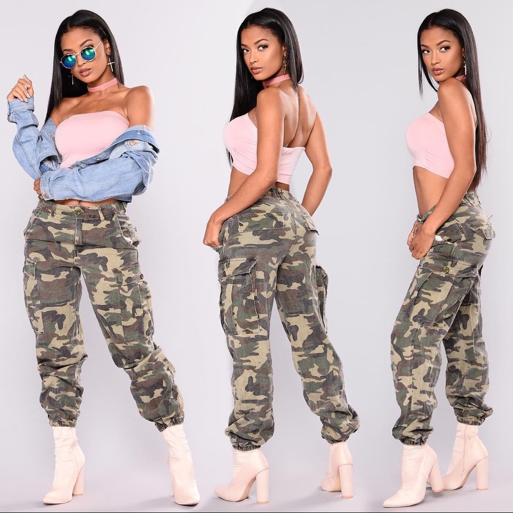 Oversized camo “army” pants